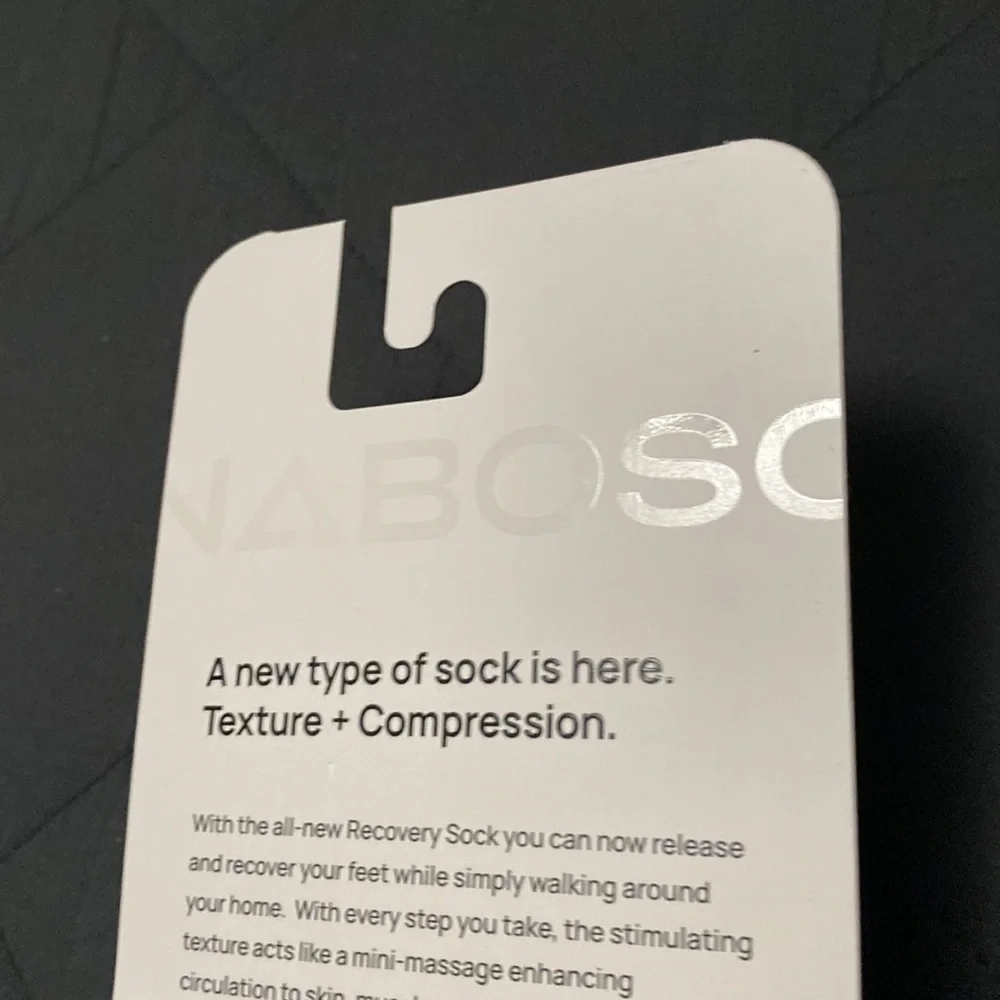 Naboso Recovery Socks with Stimulating Texture Sz M (8-9.5)Men’s